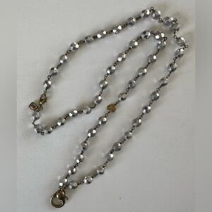 Waxing Poetic Silver Beaded Necklace